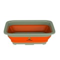 Leisure Sports Collapsible Multiuse Wash Bin, Portable Basin/Dish Tub/Ice Bucket with 10-liter Capacity (Orange) 560376LFW